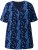 Ulla Popken Letter Print Short Sleeve Tee Navy - T-shirts estampadas para mulher - 
