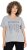 Ulla Popken WONDER Short Sleeve Graphic Tee Light Grey Melange - T-shirts estampadas para mulher - 