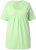 Ulla Popken Essential Front Pleat Tee Light Green - T-shirts - 