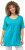 Ulla Popken Essential Front Pleat Tee Deep Aqua - T-shirts - 