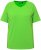 Ulla Popken Piping Accent Functional UVP 50+ Stretch Knit Top Light Green - T-shirts - 