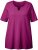 Ulla Popken Essential Notch Neck Stretch Tee Berry - T-shirts - 