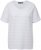 Ulla Popken Textured Striped Short Sleeve Tee Snow White - T-shirts - 