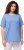 Ulla Popken Essential Round Neck Stretch Tee Cloud Blue - T-shirts - 