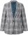 Ulla Popken Blazer Xadrez Verde - Blazers e Coletes - 