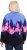 Ulla Popken Alpine Landscape Fleece Jacket Cloud Blue - Sweatshirts & hoodies - 