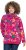 Ulla Popken Ribbon Print Turtleneck Sweatshirt Cherry Red - Sweatshirts & hoodies - 