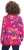 Ulla Popken Ribbon Print Turtleneck Sweatshirt Cherry Red - Sweatshirts & hoodies - 