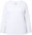 Ulla Popken Basic Round Neck Long Sleeve Slim Fit Cotton Tee Snow White - Saias - 