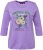 Ulla Popken Horticultural Graphic Floral Tee Pale Lilac - T-shirts estampadas para mulher - 