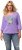 Ulla Popken Horticultural Graphic Floral Tee Pale Lilac - T-shirts estampadas para mulher - 