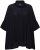 Ulla Popken Sparkling Draped Collared Tee Navy Blue - T-shirts estampadas para mulher - 