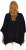 Ulla Popken Sparkling Draped Collared Tee Navy Blue - T-shirts estampadas para mulher - 