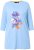 Ulla Popken Floral Motif 3/4 Sleeve Tunic Tee Light Blue - T-shirts estampadas para mulher - 