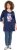 Ulla Popken Floral Motif 3/4 Sleeve Tunic Tee Ink Blue - T-shirts estampadas para mulher - 