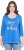 Ulla Popken Make It Amazing 3/4 Sleeve Graphic Tee Pacific Blue - T-shirts estampadas para mulher - 