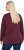 Ulla Popken Fawn Long Sleeve Graphic Tee Plum - T-shirts estampadas para mulher - 