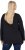 Ulla Popken Sequined Puppy Long Sleeve Graphic Tee Black - T-shirts estampadas para mulher - 