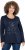 Ulla Popken Holiday Long Sleeve Graphic Tee Navy Blue - T-shirts estampadas para mulher - 
