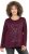 Ulla Popken Holiday Long Sleeve Graphic Tee Plum - T-shirts estampadas para mulher - 
