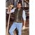 jP1880 Finest Goat Suede Traditional Vest Dark Brown - Trachten & Oktoberfest - Roupas Oktoberfest em tamanhos grandes (Trachten)