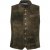 jP1880 Finest Goat Suede Traditional Vest Dark Brown - Trachten & Oktoberfest - Roupas Oktoberfest em tamanhos grandes (Trachten)