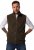 JP1880 Fleece Vest Stand-up Collar Brown - Casacos - Casacos Homem Tamanhos Grandes