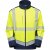 Leo Bowden Ecoviz Softshell Jacket Hi-Vis Yellow/Navy Print - Roupa de trabalho - Roupa de Trabalho Tamanho Grande Homem