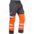 Leo Bideford Ecoviz Poly/Cotton Cargo Trouser Hi-Vis Orange/Grey - Roupa de trabalho - Roupa de Trabalho Tamanho Grande Homem