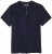 Adamo Silas Regular fit Serafino T-shirt Navy - T-shirts - T-shirts Homem Tamanhos Grandes