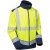 Leo Bowden Ecoviz Softshell Jacket Hi-Vis Yellow/Navy Print - Roupa de trabalho - Roupa de Trabalho Tamanho Grande Homem