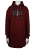 Nora Mikken KADRI WHITE Long Hoodie Burgundy - Sweatshirt & Camisolas com Capuz - 