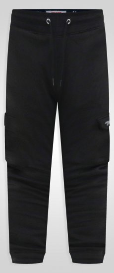 D555 Dexter 1 Cargo Jogger With Bear Embroidery Preto - Calças & calções de fato de treino - Calças de Fato de Treino Tamanhos Grandes 