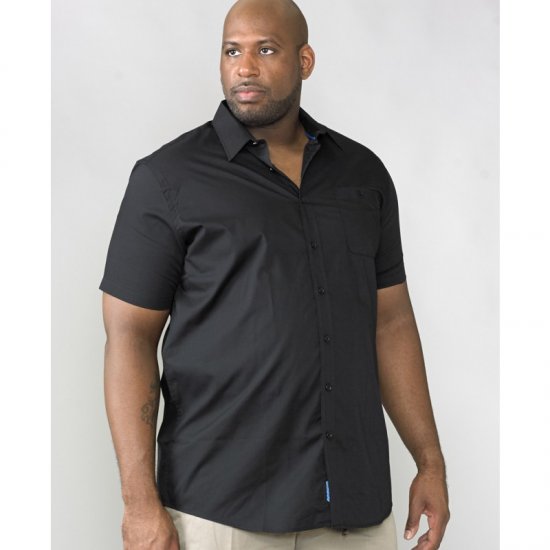 D555 Aeron Easy Iron-Shirt Black - Camisas - Camisas Homem Tamanhos Grandes