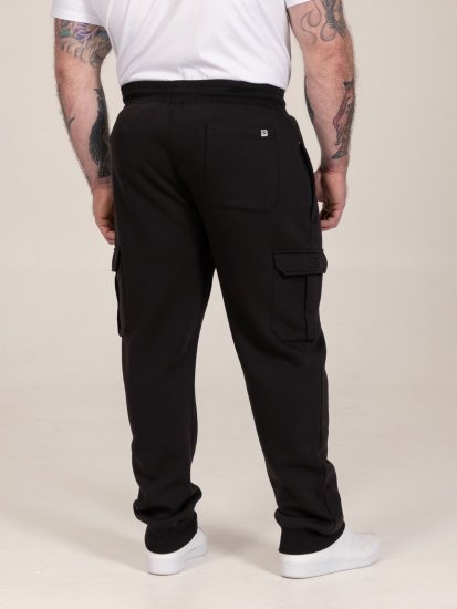 D555 Dexter 1 Cargo Jogger With Bear Embroidery Preto - Calças & calções de fato de treino - Calças de Fato de Treino Tamanhos Grandes 