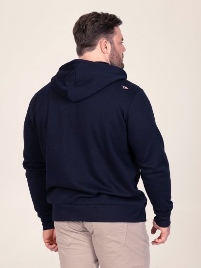 D555 Hector Adventurer Printed Zip Through Hoody Azul-marinho - Sweatshirts & hoodies - Sweatshirt & Camisolas com Capuz tamanhos grandes