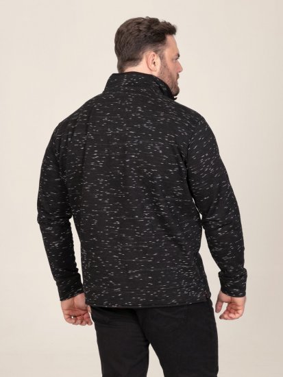D555 Chandler Reno 1/4 Zip Neck Sweatshirt With Bear Logo Preto - Sweatshirts & hoodies - Sweatshirt & Camisolas com Capuz tamanhos grandes