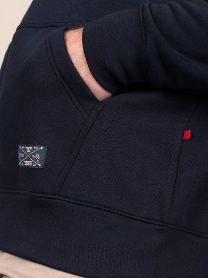 D555 Hector Adventurer Printed Zip Through Hoody Azul-marinho - Sweatshirts & hoodies - Sweatshirt & Camisolas com Capuz tamanhos grandes