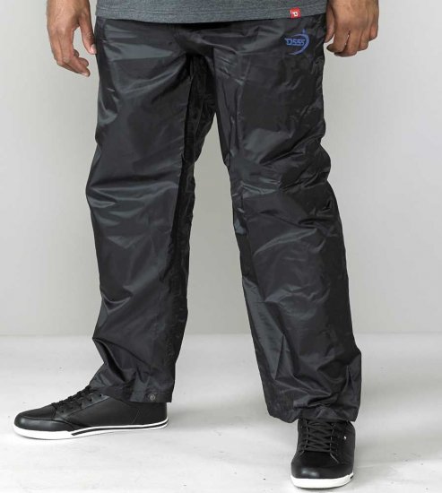 D555 Elba "Packaway" Rain Pants Black - Roupa desportiva & Outdoor - Roupa Desportiva Tamanhos Grandes