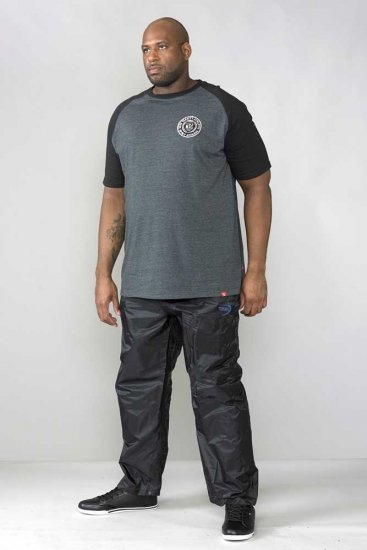 D555 Elba "Packaway" Rain Pants Black - Roupa desportiva & Outdoor - Roupa Desportiva Tamanhos Grandes