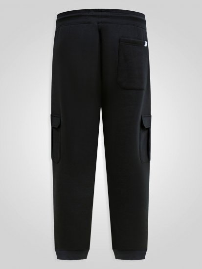D555 Dexter 1 Cargo Jogger With Bear Embroidery Preto - Calças & calções de fato de treino - Calças de Fato de Treino Tamanhos Grandes 