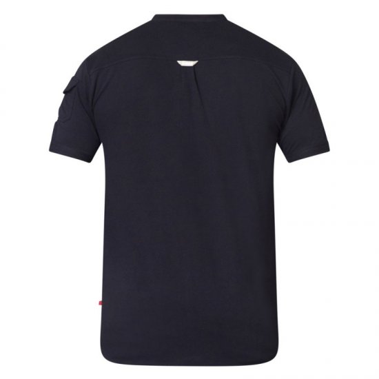 D555 Archer Collarless Shirt Black - Camisas - Camisas Homem Tamanhos Grandes