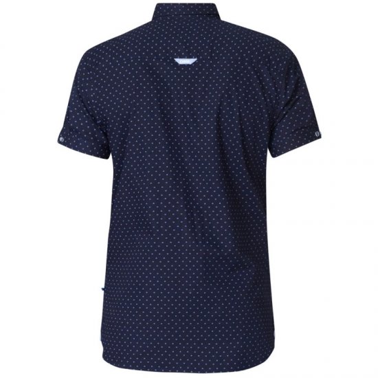 D555 Kurt Printed Short Sleeve Shirt - Camisas - Camisas Homem Tamanhos Grandes