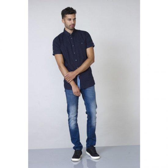 D555 Kurt Printed Short Sleeve Shirt - Camisas - Camisas Homem Tamanhos Grandes