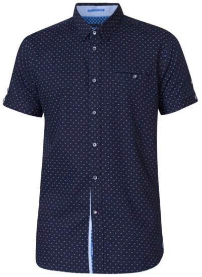 D555 Kurt Printed Short Sleeve Shirt - Camisas - Camisas Homem Tamanhos Grandes