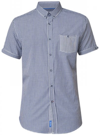 D555 Hank Gingham Short Sleeve Shirt - Camisas - Camisas Homem Tamanhos Grandes