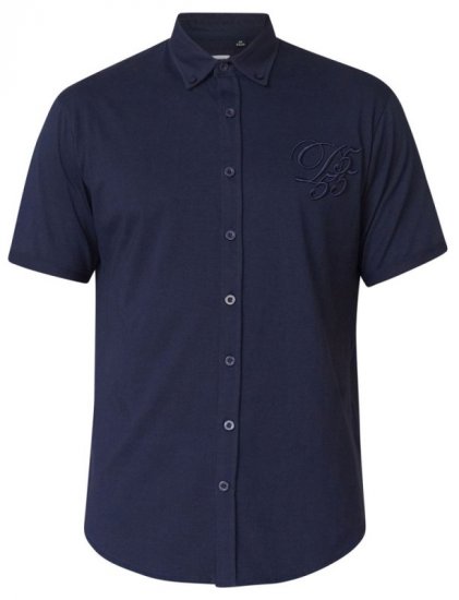 D555 Beaver Couture Jersey Shirt Navy - Camisas - Camisas Homem Tamanhos Grandes