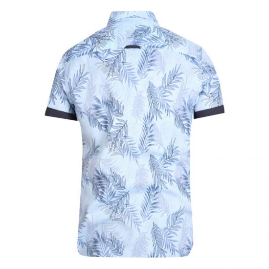 D555 Santana Hawaii Shirt Sky Blue - Camisas - Camisas Homem Tamanhos Grandes
