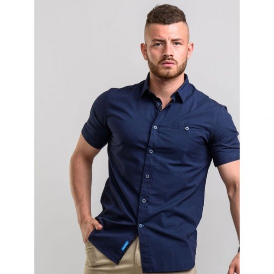 D555 Wesson Shirt Navy - Camisas - Camisas Homem Tamanhos Grandes
