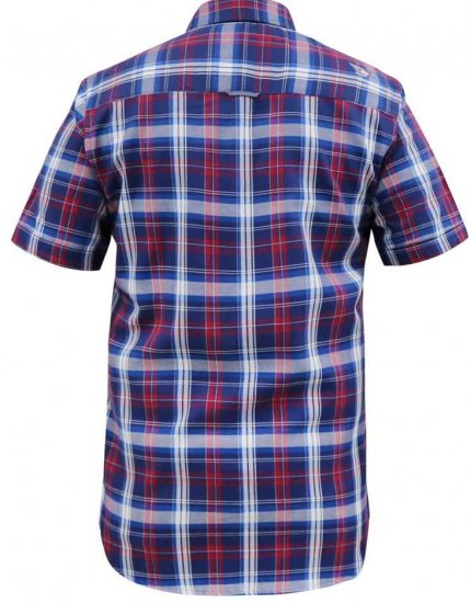 D555 Portland Check Button Down Collar S/S Shirt - Camisas - Camisas Homem Tamanhos Grandes
